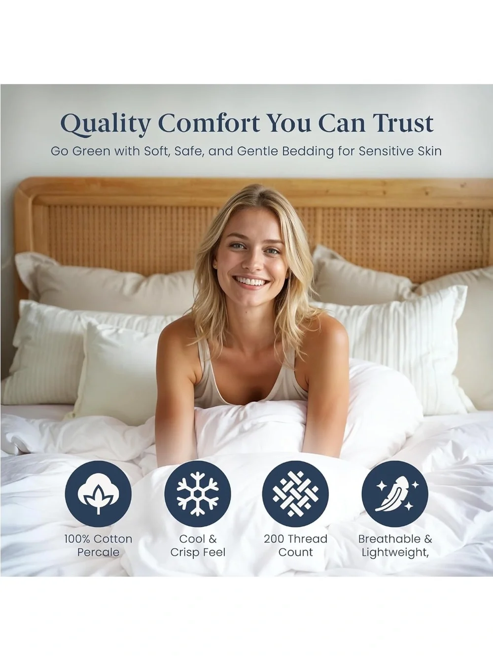 NEW Ella Jayne Duvet Cover Queen 100% Cotton Percale Set. Red Design 3 Pcs